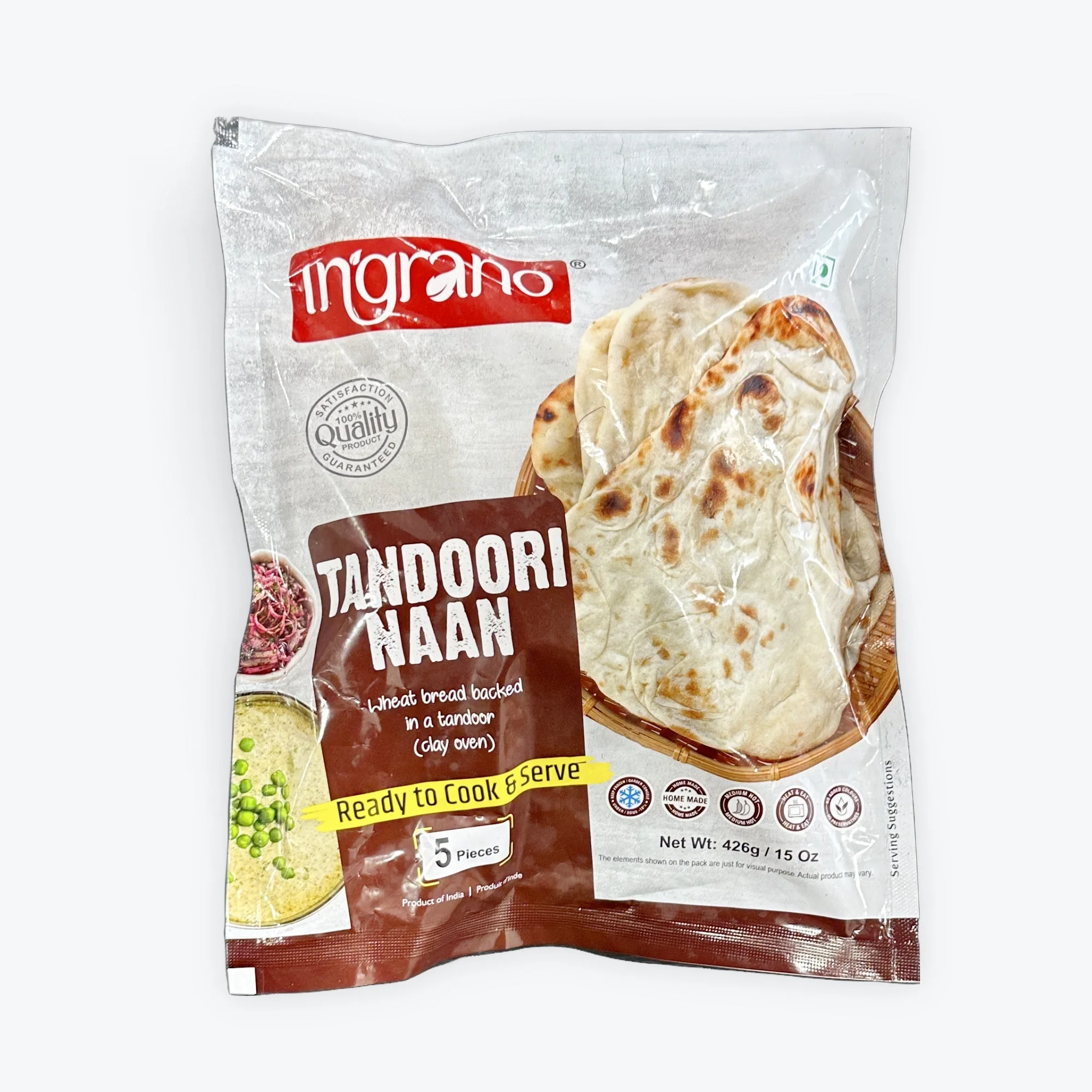 Ingrano Ingrano Tandoori Naan (5Pcs) 426g 426g